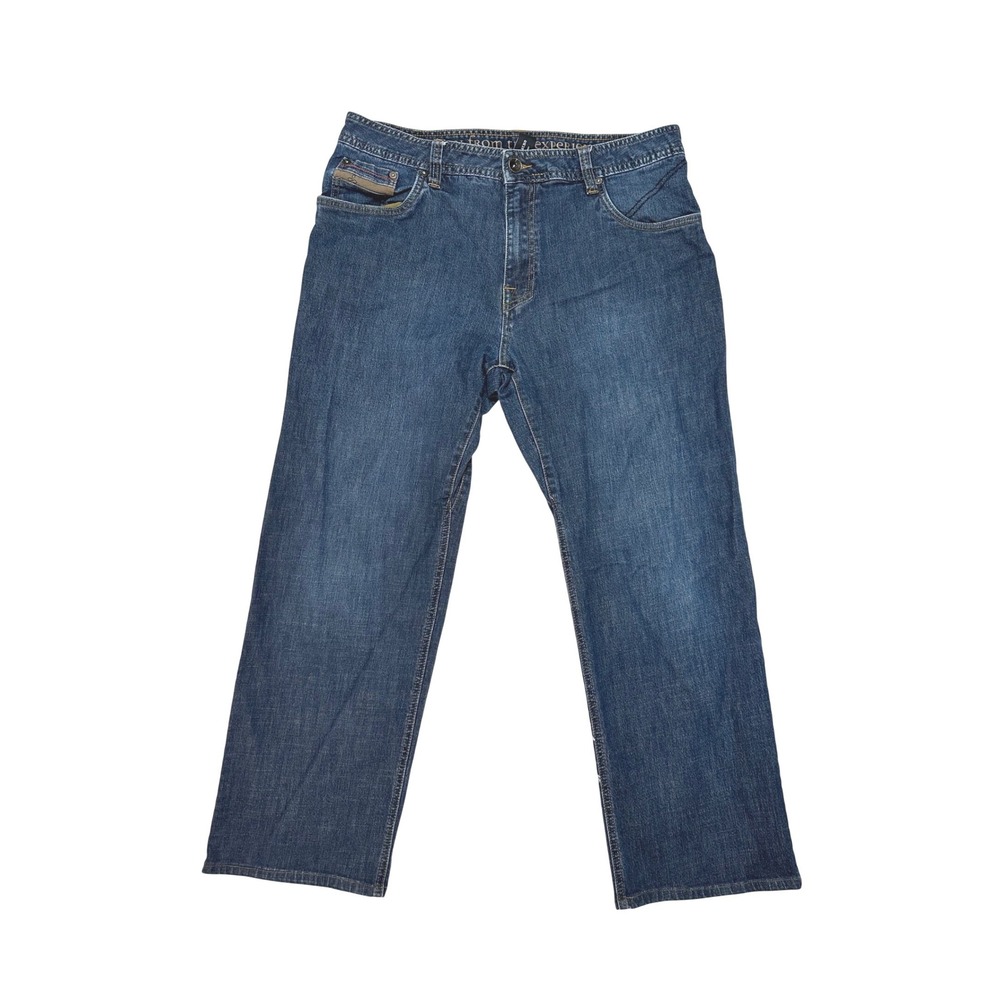 Prana‎ Axiom Jeans Mens size 36 Dark Wash Denim Straight Leg Blue M4AX32111